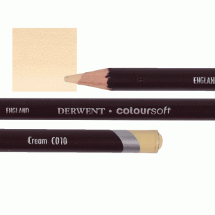 Derwent Coloursoft Coloured Pencil C010 Cream
