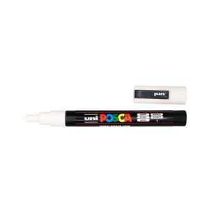 White Water Based Paint Marker Posca 0.9-1.3 mm line width PC-3M