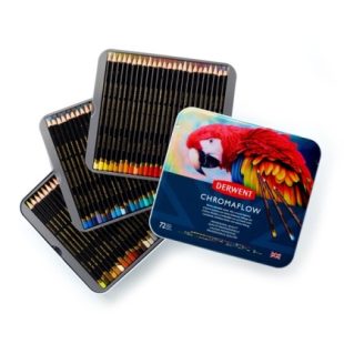 Derwent Chromaflow : Professional Soft Coloured Pencils : Set of 72