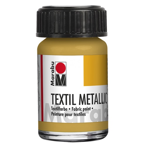 Metallic Gold Fabric Paint Marabu Textil Slanchogled