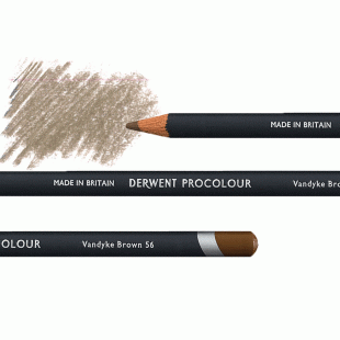 Derwent Procolour Pencil : 56 Vandyke Brown