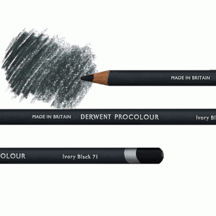 Derwent Procolour Pencil : 71 Ivory Black
