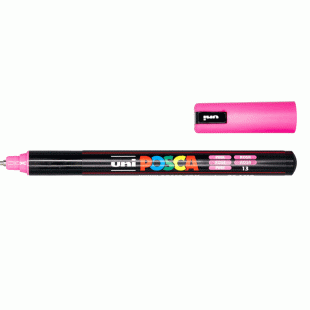 Pink Ultra Fine Water Based Paint Marker Posca 0.7 mm Bullet size PC-1MR