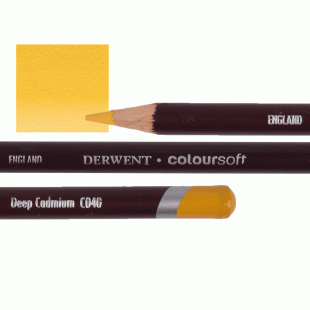 Derwent Coloursoft Coloured Pencil C040 Deep Cadmium