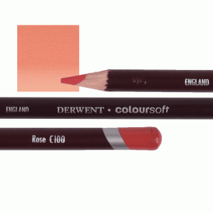 Derwent Coloursoft Coloured Pencil C100 Rose