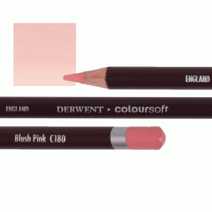 Derwent Coloursoft Coloured Pencil C180 Blush Pink