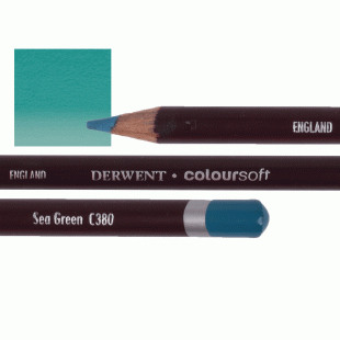Derwent Coloursoft Coloured Pencil C380 Sea Green