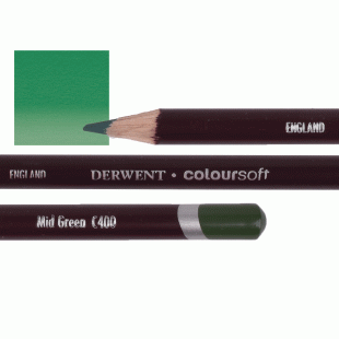 Derwent Coloursoft Coloured Pencil C400 Medium Green