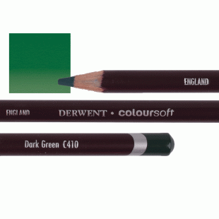 Derwent Coloursoft Coloured Pencil C410 Dark Green