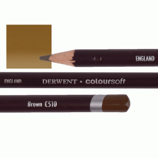 Derwent Coloursoft Coloured Pencil C510 Brown