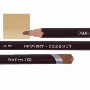 Derwent Coloursoft Coloured Pencil C530 Pale Brown