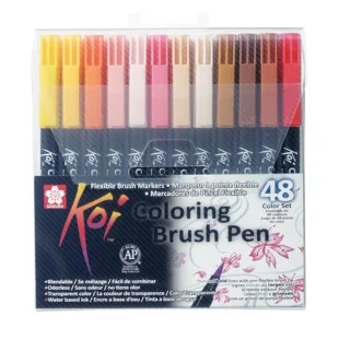Sakura Koi : Watercolour Brush Marker Pen : Set of 48