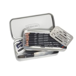 Derwent : Line and Wash : Graphic Sketching Set of 13