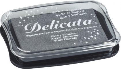 Delicata Small Pigment Ink Pad-Pink Shimmer