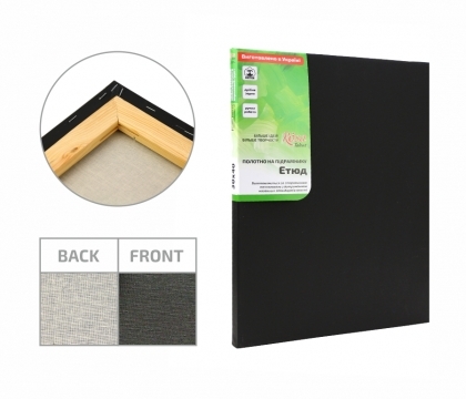 Black Canvas for Painting : Rosa Gallery : 100% Cotton : Fine-Grain ...