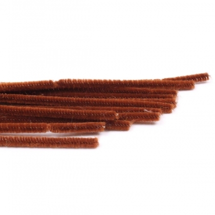 Long Pipe Cleaners : Pack of 10 : Brown