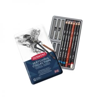 Derwent : Sketching Collection : Tin with 12 Pencils