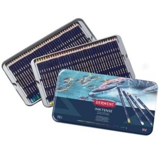 Derwent Inktense : Watercolour Pencils : Metal Tin : Set of 72
