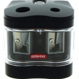Derwent Twin Hole Pencil Sharpener, Battery Operated