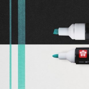 Sakura : Permapaque Twin Point  Marker : 1.2 - 5.5 mm : Green