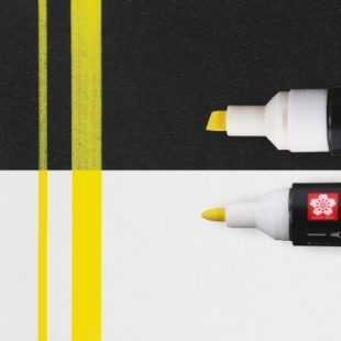 Sakura : Permapaque Twin Point  Marker : 1.2 - 5.5 mm : Yellow