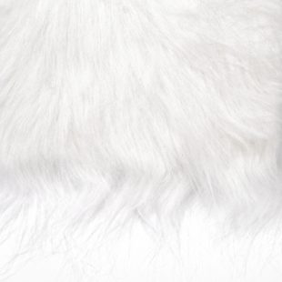 Craft Faux Fur Fabric for Toy Making : White