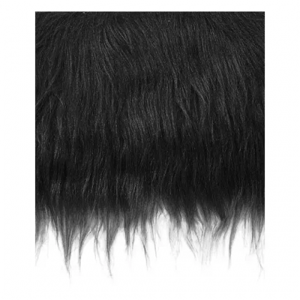 Craft Faux Fur Fabric for Toy Making : Black