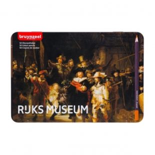Tin of 50 Coloured Pencils : Bruynzeel : Rijksmuseum : Rembrandt : The Night Watch