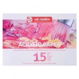 Скицник за Акрилни Бои : Art Creation : 290 g : 15 листа : A4