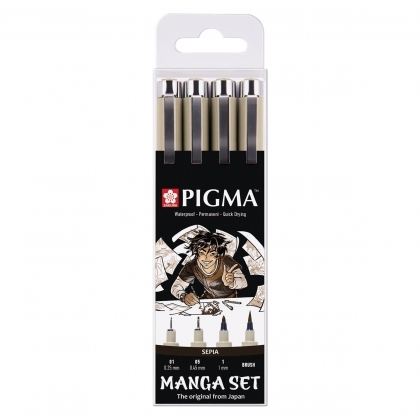 Pigma Manga Comic Pro Pen Set