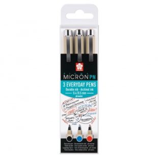 Тънкописци Pigma Micron PN : 3 Цвята : Офис