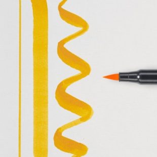 Sakura Koi Colouring Brush Pen Yellow Deep