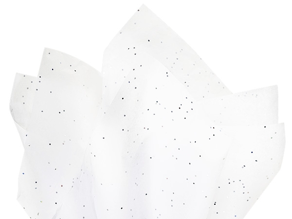 Heyda : Glitter Tissue Paper : 50 x 75 cm : Pack of 3 : Black