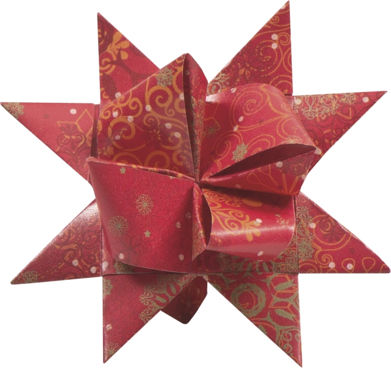 Origami Froebel Star (traditional) - Christmas 