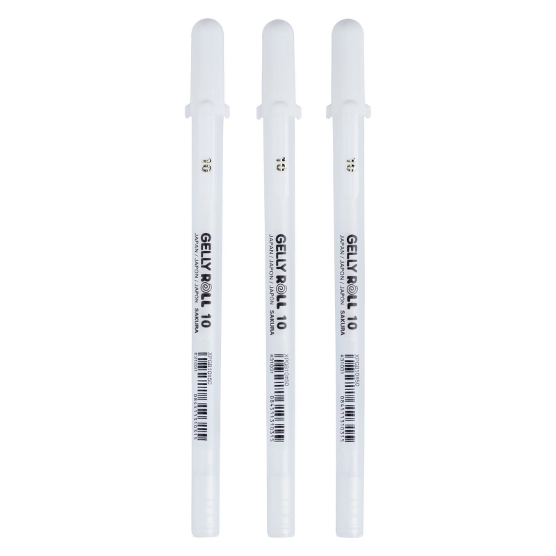 Gelly Roll White Pens 3/Pkg