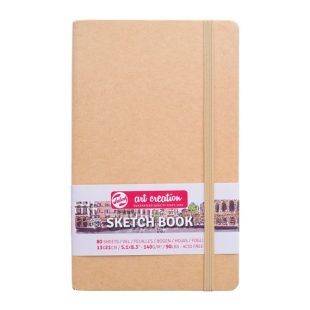 Talens : Art Creation : Notebook : 140 gsm : 80 Sheets : 13 x 21 cm : A5 : Kraft Cover