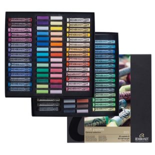Rembrandt : Master Soft Pastel Set of 120 : Selection of 60 Whole Pastels + 60 Half Sticks