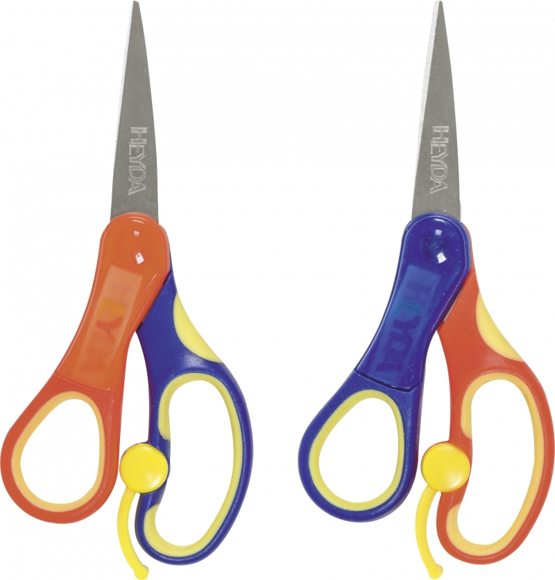 Heyda : Easy Cut : Left Handed Kids Scissors : Pointed Tip