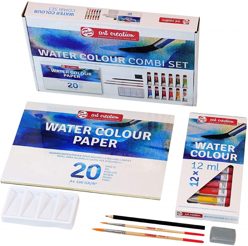 Talens Art Creation Watercolor Set - Set of 12, 12 ml tubes