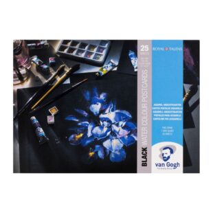 Скицник за Акварел с Черна Хартия : Van Gogh : 360 gsm : Пощенски Картички