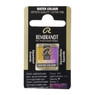 Rembrandt : Watercolour Half Pan : Chameleon : 860 Gold/Red/Violet