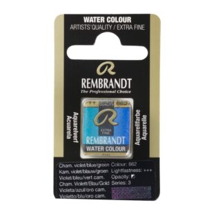Rembrandt : Watercolour Half Pan : Chameleon : 862 Violet/Blue/Green