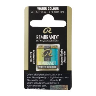 Rembrandt : Watercolour Half Pan : Chameleon : 863 Blue/Green/Gold