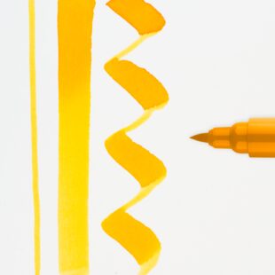 Talens Ecoline : Watercolour Brush Marker Pen : 202 Deep Yellow