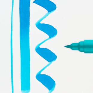 Talens Ecoline : Watercolour Brush Marker Pen : 522 Turquoise Blue