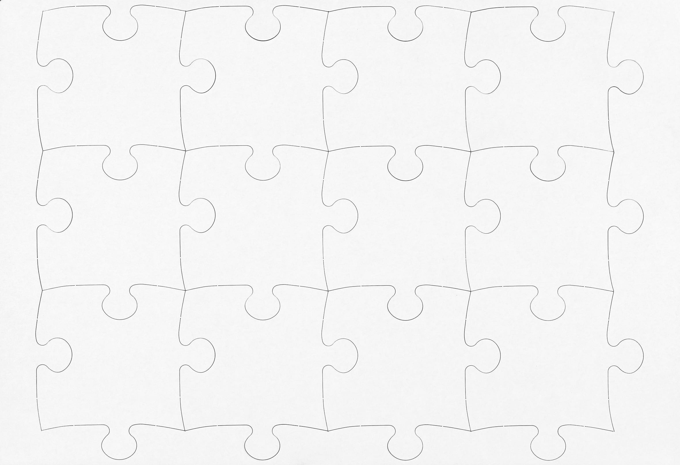 Бял Пъзел За Нарисуване : 35 x 50 cm : 12 Части с Рамка | Слънчоглед