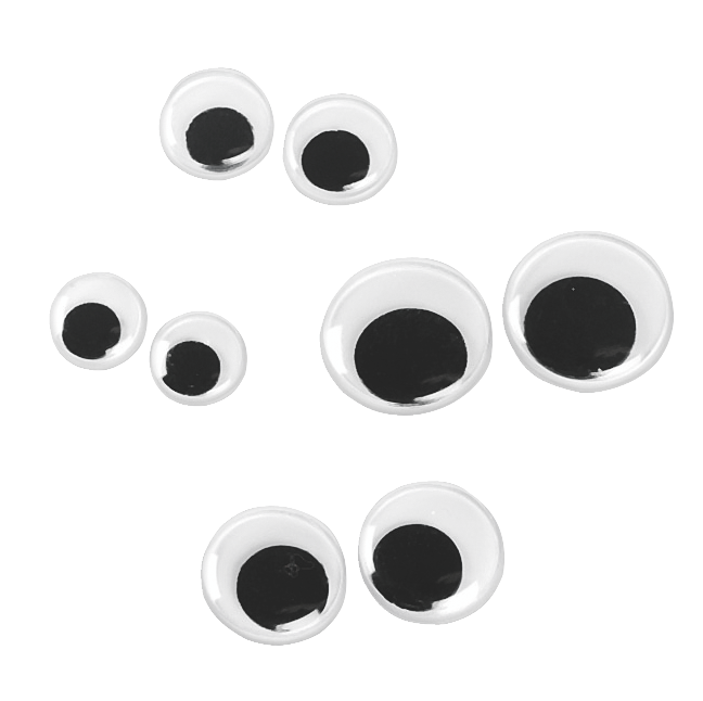 Black and White Wiggle Eye Craft Supplies