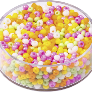 Стъклени Мъниста : Кръгли : Плътни : 2.5 mm : 17 g : Неон