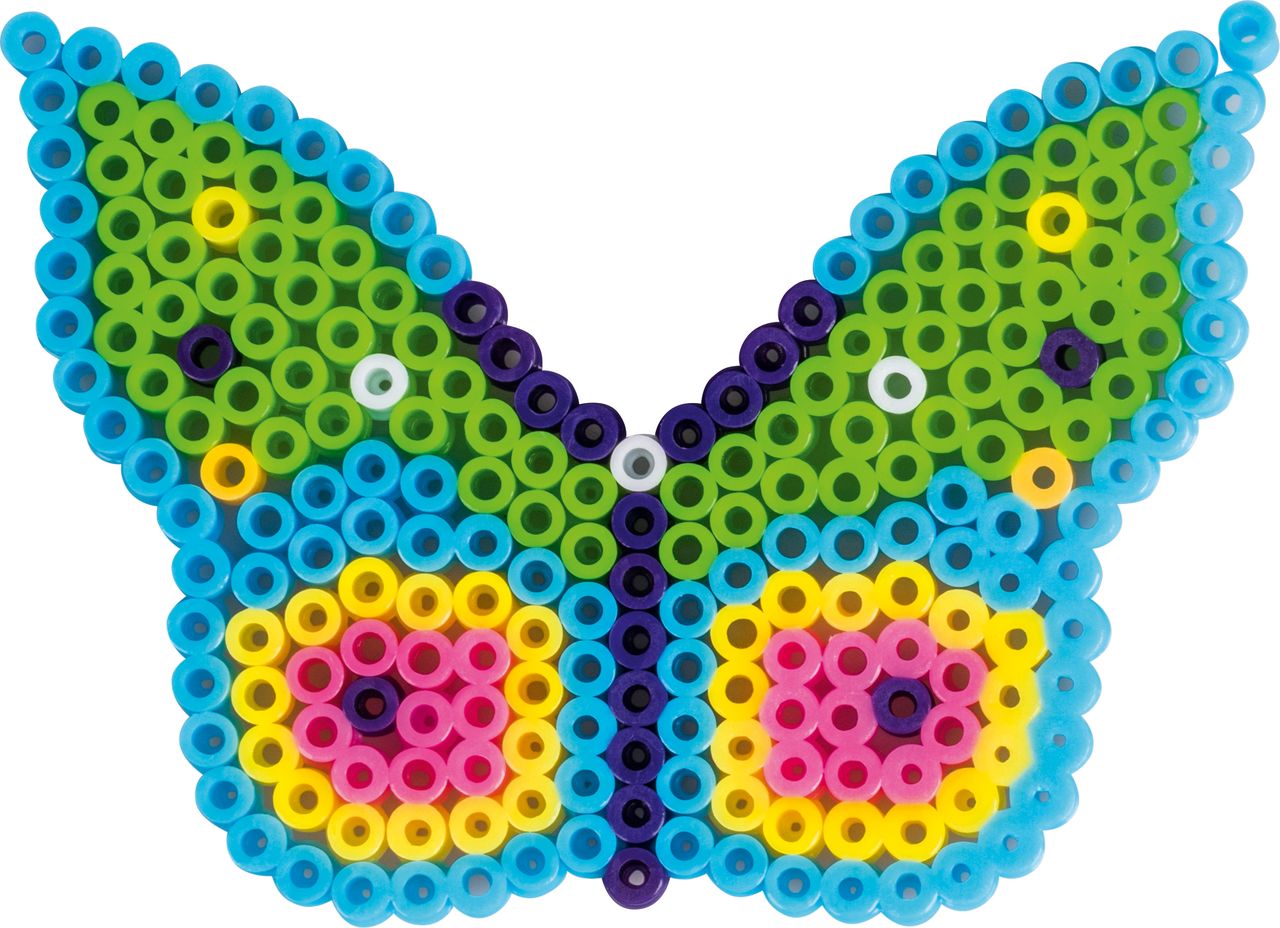 Fuse Iron Melty Bead Kit : Knorr Prandell : Pegboard & Tweezers Included :  Butterfly