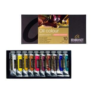Artists’ Oil Colour Paint Set : Rembrandt : 15 ml Tubes : 10 Portrait Colours